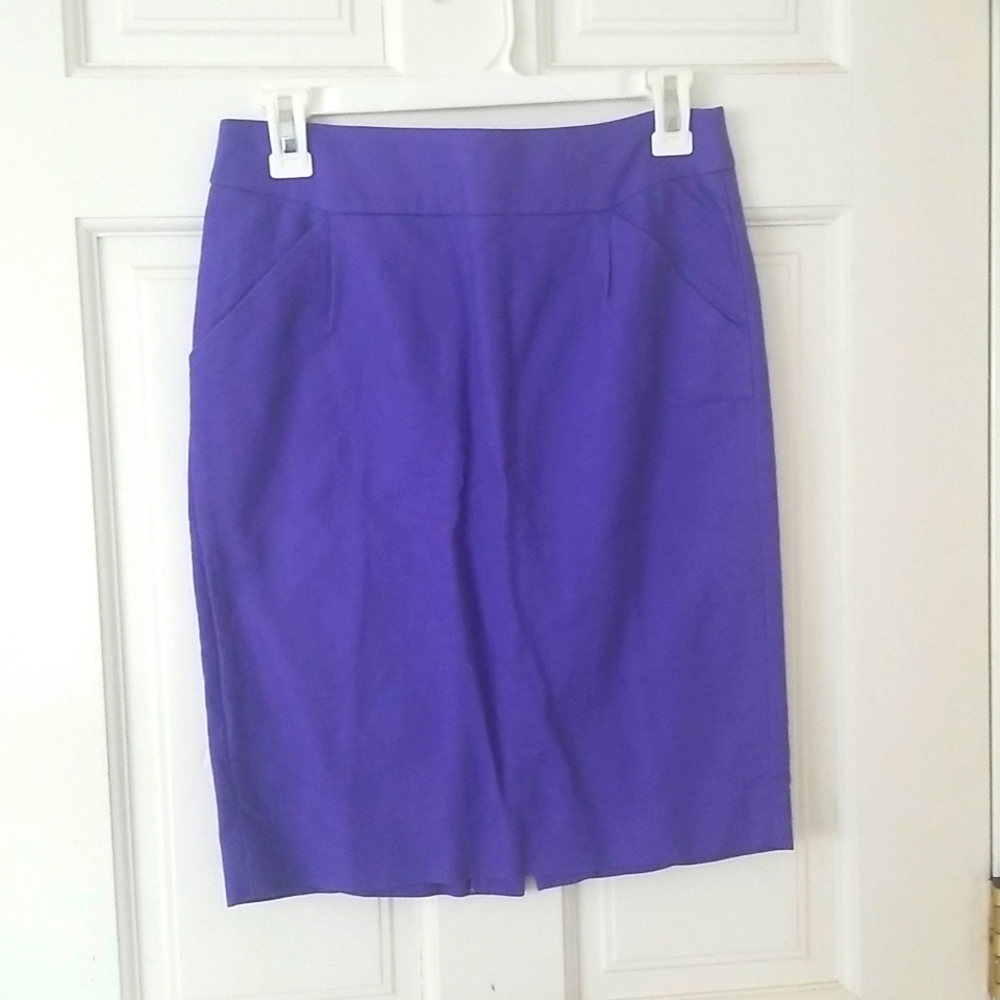 J.Crew Purple Pencil Skirt
